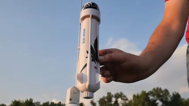 New Shepard model rocket